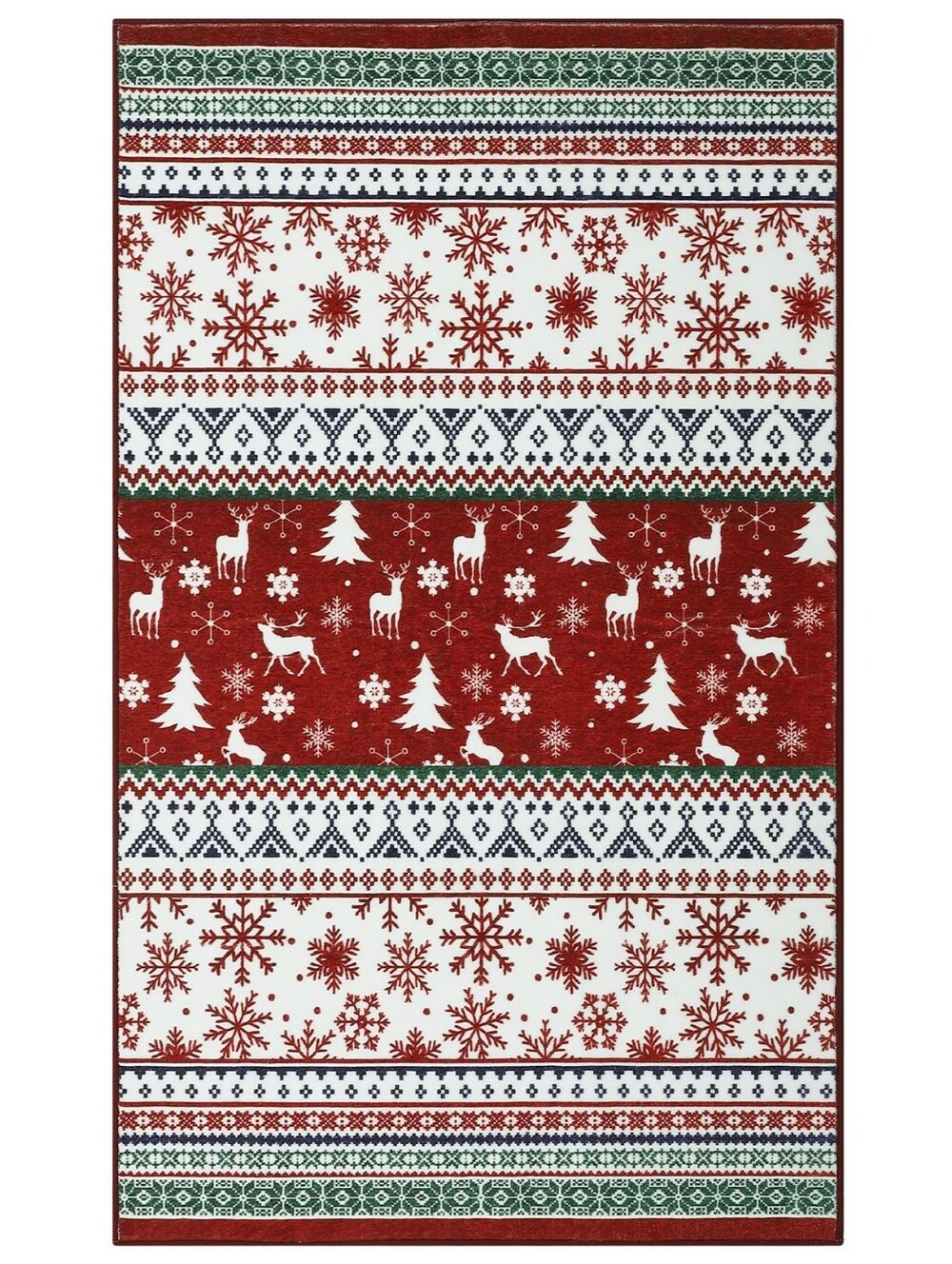 Christmas Area Rug: Machine Washable